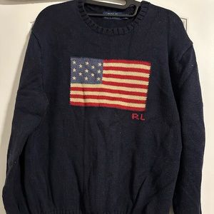 Women’s large navy blue Ralph Lauren sweater